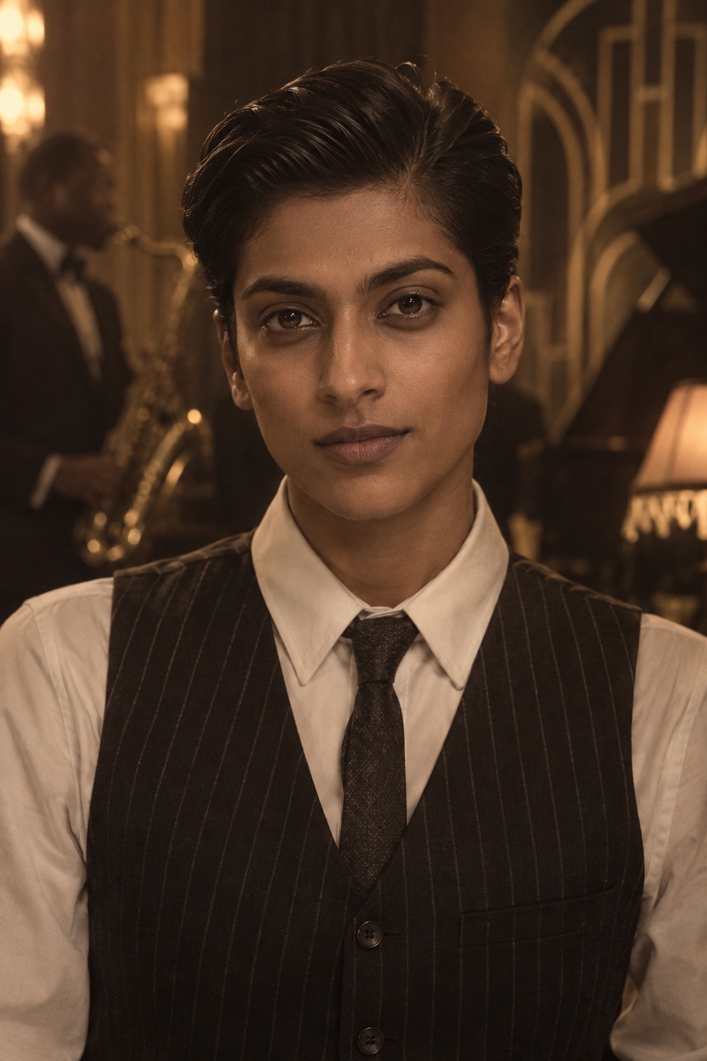 Jazz Age — a fictional AI-generated character, not a real person